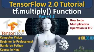 Multiplication of Tensors using tf.multiply() math function | TensorFlow 2.0 Python Tutorial | DL