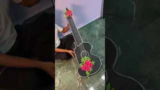 Guiter making idea using cardboard 💫 