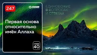 📘 Глава 40. Вопрос 247. Первая основа относительно имён Аллаха. Единобожие в вопросах и ответах
