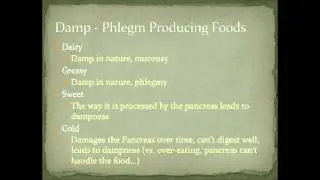 Chinese Medicine Nutrition: Damp & Phlegm Producing Foods that cause Weight Gain