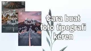 Cara buat Foto tipografi keren