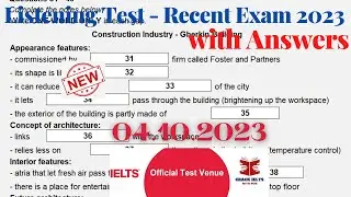 IELTS Listening Actual Test 2023 with Answers | October Exam