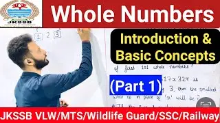 Whole Numbers - Introduction Class || JKSSB Panchayat Secretary/MTS/SSC || Basics of Math #jkssbvlw