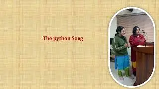 PYTHON SONG|| ART INTEGRATED LEARNING|| COMPUTER SCIENCE  || INFORMATICS PRACTICES || INNOVATION