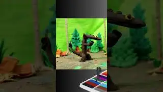 made Toothless stopmotion #shorts #toothless #toothlessdancing #dragon #plasticine #claymotion