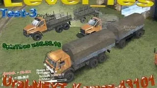 Spin Tires 03.03.16 Карта-Level_les2,Test-3(Мультиплеер)Kamaz-43101_Ural-NEXT
