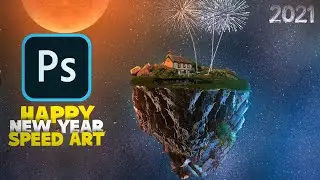 Happy New Year 2021 Photo Editing In Photoshop || New Year Photo Editing || manipulation Speedart