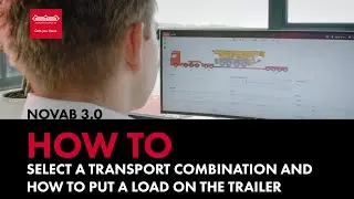 How to select a transport combination and how to put a load on the trailer - NOVAB 3.0