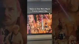 #shorts Massive Mural Disney Launch Bay Holly Studios  #starwars