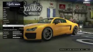 editing an audi R8 in gta5