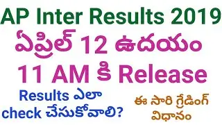 AP Inter Results 2019 | AP Inter 1st & 2nd Year Results 2019
