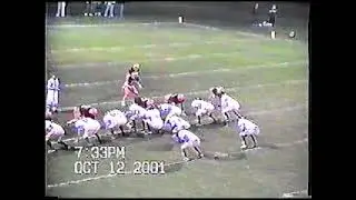 October 12 2001 Horicon High School Football Game