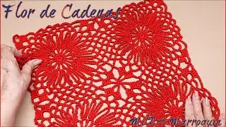 Cuadro Crochet flor de cadenas