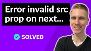 Error invalid src prop on next image hostname is not configured under images in next config (FIXED)