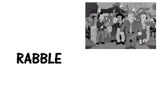 Learn a word - Meaning of RABBLE