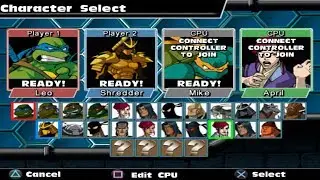 Teenage Mutant Ninja Turtles: Mutant Melee All Characters [PS2]