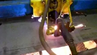 CNC Plasma burning Fire