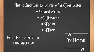 Hardware and Software | Data Definition | User | Parts of Computer in Hindi/Urdu