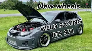 Twin turbo V12 subaru sti weld racing rts s71