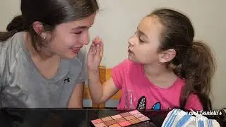 Doing eachothers makeup. Maquillandose mutuamente #challenge #beauty  #makeup #sisters #maquillaje