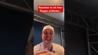 Immediate reaction to Texans four new uniforms. 