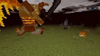 Gandalf vs Balrog (LOTR minecraft mod)
