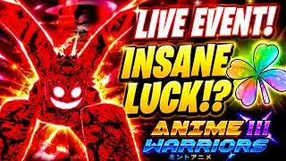 ANIME WARRIORS 3 LIVE EVENT IS INSANE! FREE LUCK BOOSTS & SECRET BOOSTS!