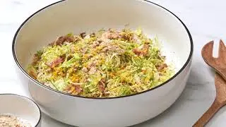 Upgrade your salad game with this irresistible bacon and brussel sprout salad 🥓🥗