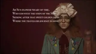 Florence Welch reading Ah! Sunflower (poem by William Blake) - Gucci - Spring Summer 2017