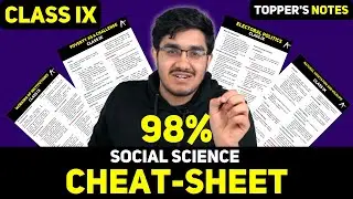 Class 9 Social Science Notes | Social Science CHEATSHEET for Class 9th | TERM 2 |