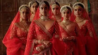 The classic Sabyasachi red bridal lehengas and heritage menswear