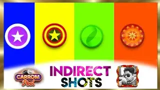 Intense Indirect Shots - Amazing Finishes - Carrom Disc Pool.