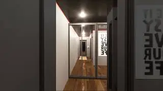 3d видео визуализация дизайна интерьера квартиры 43м2
