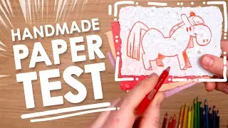 Putting Handmade Paper... TO THE TEST! (and drawing horses)