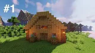 Easy Starter House Tutorial - Minecraft Survival #1
