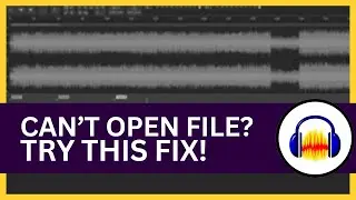 Audacity Cannot Open This Type of File (Fix)