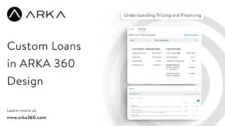 Custom Loans in ARKA 360 Design