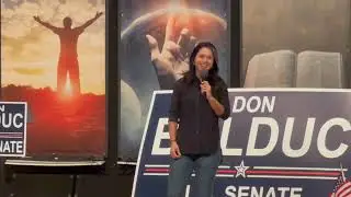 Putin apologist Tulsi Gabbard campaigns for MAGA isolationist movement.