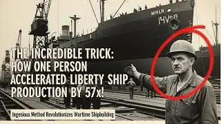 The Incredible Trick: How One Person Accelerated Liberty Ship Production by 57x!