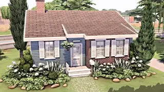 STARTER HOUSE 🏡 Base Game & Basement Treasures | The Sims 4 Speed Build