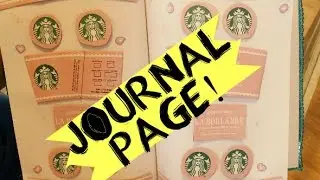 PINK Starbucks Journal Page DIY & Tutorial