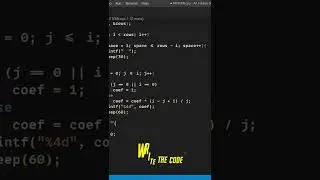 PATTERN-63||Pascal Triangle|| C++ || C language tutorial🔺📘📕 