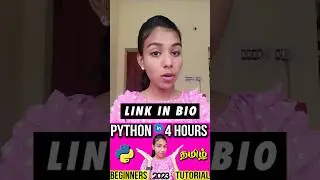 Python Tutorial for beginners - Python full course for beginners in tamil 2023|2024 