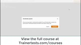 AWS Session Manager Demo by TrainerTests.com