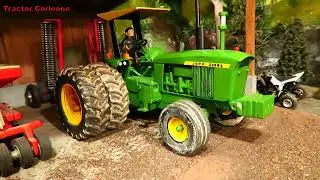 Classic John Deere Rc Tractor with Agriculture Machine