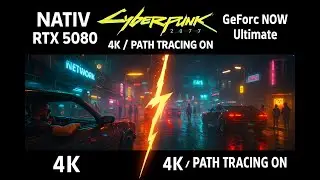 Cyberpunk 2077 with path tracing: GeForce NOW faster than RTX 5080?!