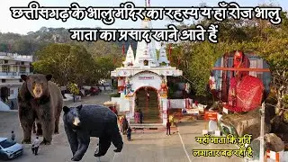 छत्तीसगढ़ के भालु मंदिर का रहस्य मंदिर में रोज आते हैं भालु | इस मंदिर में माता कि मुर्ति बढ़ रही है