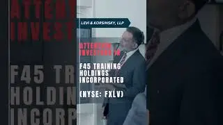 81.50% Collective Loss | FXLV STOCK NEWS | F45 Training Holdings Inc Securities Class Action Lawsuit