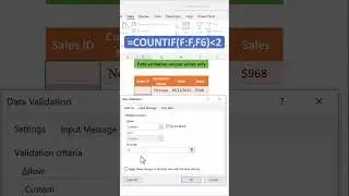 How To Prevent Duplicate Data Entries  | Excel Tips and tricks | 