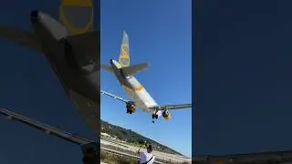 Condor A320 low landing in Skiathos🛬